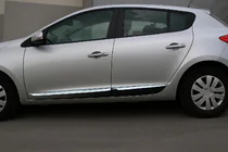 Renault Megane III 2009–2016 Dverové lišty (HB, 4 ks, nerez) fotografia 1