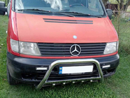 Mercedes Vito W638 1996–2003 Predný ochranný rám WT003/4 (nerez) s nápisom, 60 mm fotografia 8