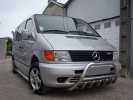Mercedes Vito W638 1996–2003 Predný ochranný rám WT003/4 (nerez) s nápisom, 60 mm fotografia 6