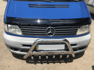 Mercedes Vito W638 1996–2003 Predný ochranný rám WT003/4 (nerez) s nápisom, 60 mm fotografia 1