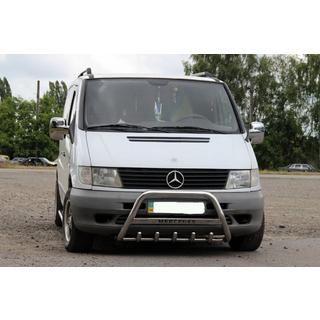 Predný ochranný rám WT003/4 (nerez) Mercedes Vito W638 1996–2003 fotografia 4