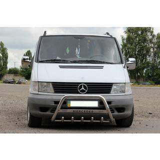 Predný ochranný rám WT003/4 (nerez) Mercedes Vito W638 1996–2003 fotografia 3