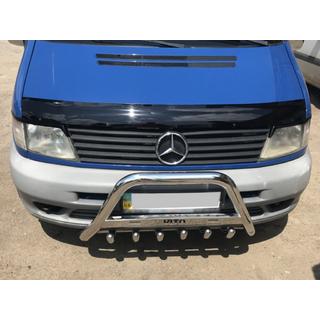 Predný ochranný rám WT003/4 (nerez) Mercedes Vito W638 1996–2003 fotografia 1