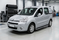 Citroen Berlingo 2008–2018 Bočné prahy Maydos V1 (2 ks, hliník ↗ nehrdzavejúca oceľ) fotografia 1