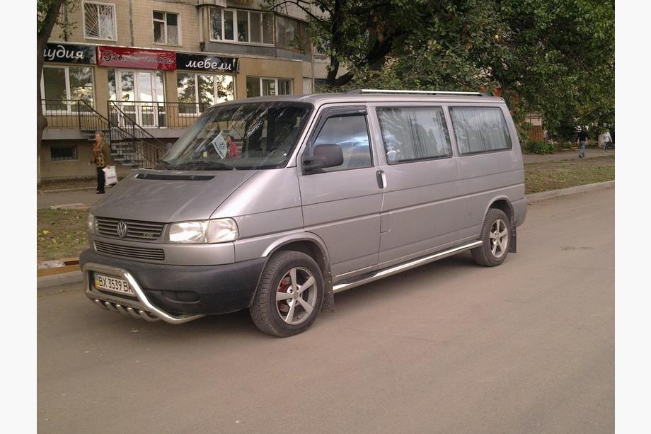Volkswagen T4 Transporter 1990–2003 Bočné rúrky (2 ks, nerez) 70 mm, dlhý rázvor Fotografia 2