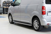 Fiat Scudo 2007–2015 Bočné prahy Maydos V1 (2 ks, hliník ↗ nehrdzavejúca oceľ) fotografia 1