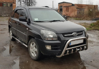 Kia Sportage 2004–2010 Predný ochranný rám WT003 (nerez) fotografia 3
