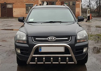 Kia Sportage 2004–2010 Predný ochranný rám WT003 (nerez) fotografia 4