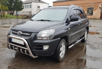 Kia Sportage 2004–2010 Predný ochranný rám WT003 (nerez) fotografia 1