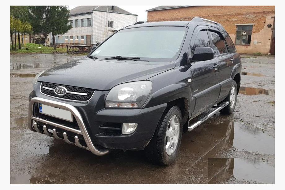 Kia Sportage 2004–2010 Predný ochranný rám WT003 (nerez) Image