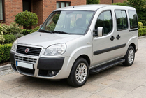 Fiat Doblo I 2005–2010 Bočné nášľapy Allmond Black (2 ks, hliník) fotografia 1