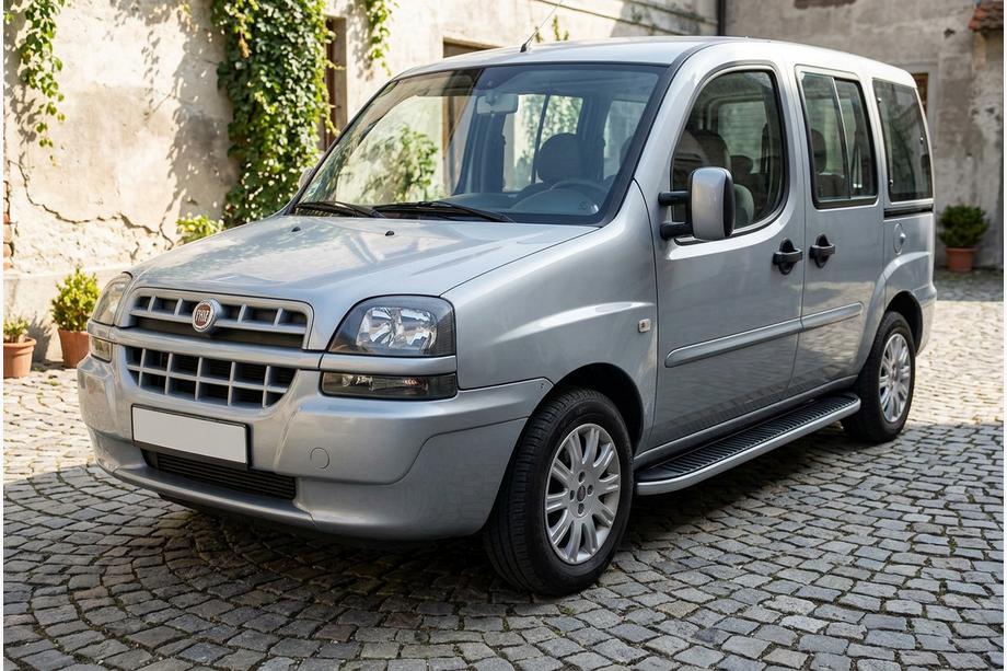 Fiat Doblo I 2005–2010 Bočné nášľapy Tayga (2 ks., hliník) Maxi rázvor Image