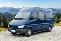 Mercedes Sprinter W901/902/903/904/905 1995–2006 Bočné nášľapy Bosphorus Black (2 ks, hliník) fotografia 1