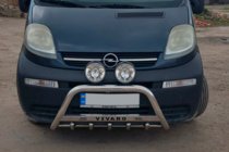 Opel Vivaro 2001–2015 Predný ochranný rám WT003-4 (nerez) S nápisom fotografia 9