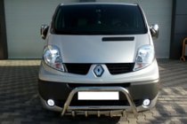 Opel Vivaro 2001–2015 Predný ochranný rám WT003-4 (nerez) S nápisom fotografia 12