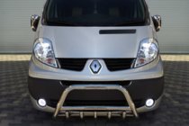 Opel Vivaro 2001–2015 Predný ochranný rám WT003-4 (nerez) S nápisom fotografia 3