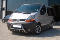 Opel Vivaro 2001–2015 Predný ochranný rám WT003-4 (nerez) S nápisom fotografia 13
