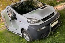 Opel Vivaro 2001–2015 Predný ochranný rám WT003-4 (nerez) S nápisom fotografia 5