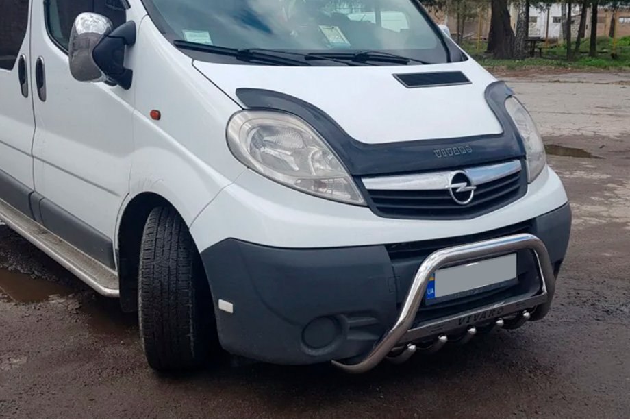 Opel Vivaro 2001–2015 Predný ochranný rám WT003-4 (nerez) S nápisom Image