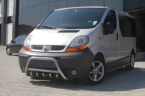 Renault Trafic 2001–2015 Predný ochranný rám WT003-4 (nerez) fotografia 2