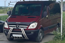 Mercedes Sprinter W906 2006–2018 Predný ochranný rám F1-01M (2006-2013, nerez) fotografia 1