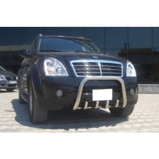 Predný ochranný rám QT006 (nerez) SsangYong Rexton I 2001–2017 fotografia 3