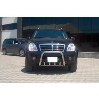 Predný ochranný rám QT006 (nerez) SsangYong Rexton I 2001–2017 fotografia 4