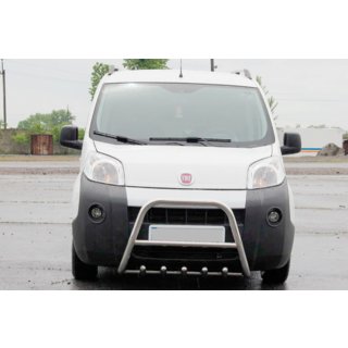 Predný ochranný rám (bullbar) WT006 (nerez) Fiat Fiorino/Qubo 2008–2024 fotografia 1