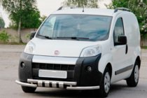 Fiat Fiorino/Qubo 2008–2024 Predný ochranný rám Shark (nerez) fotografia 3