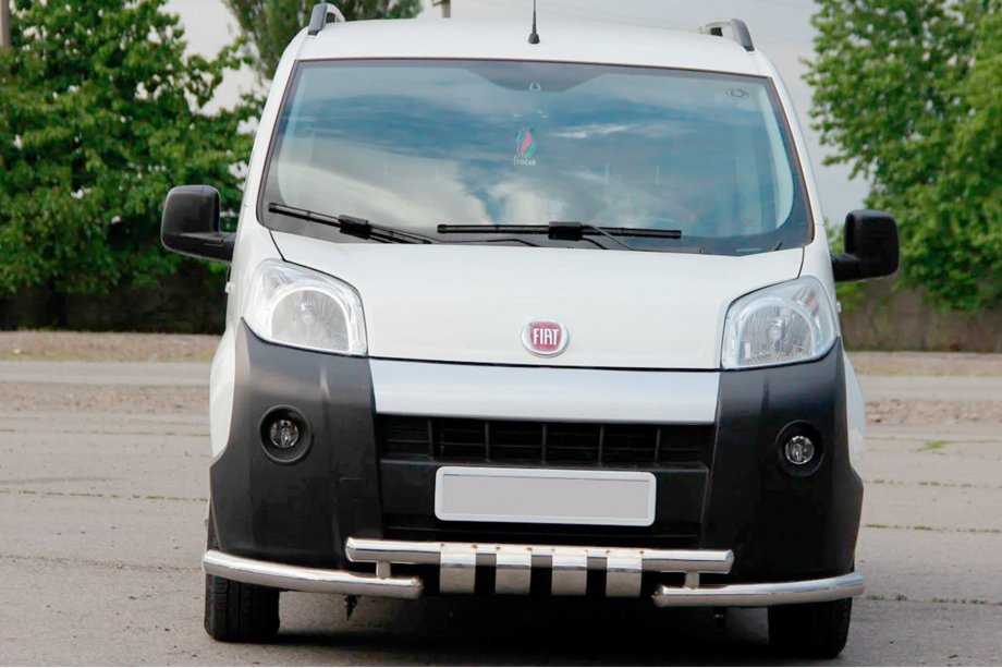 Fiat Fiorino/Qubo 2008–2024 Predný ochranný rám Shark (nerez) Image