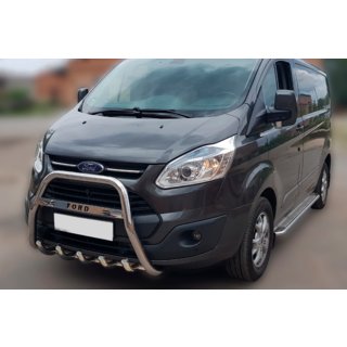 Predný ochranný rám WT006 F1-56 (nerez) Ford Custom 2013–2022
