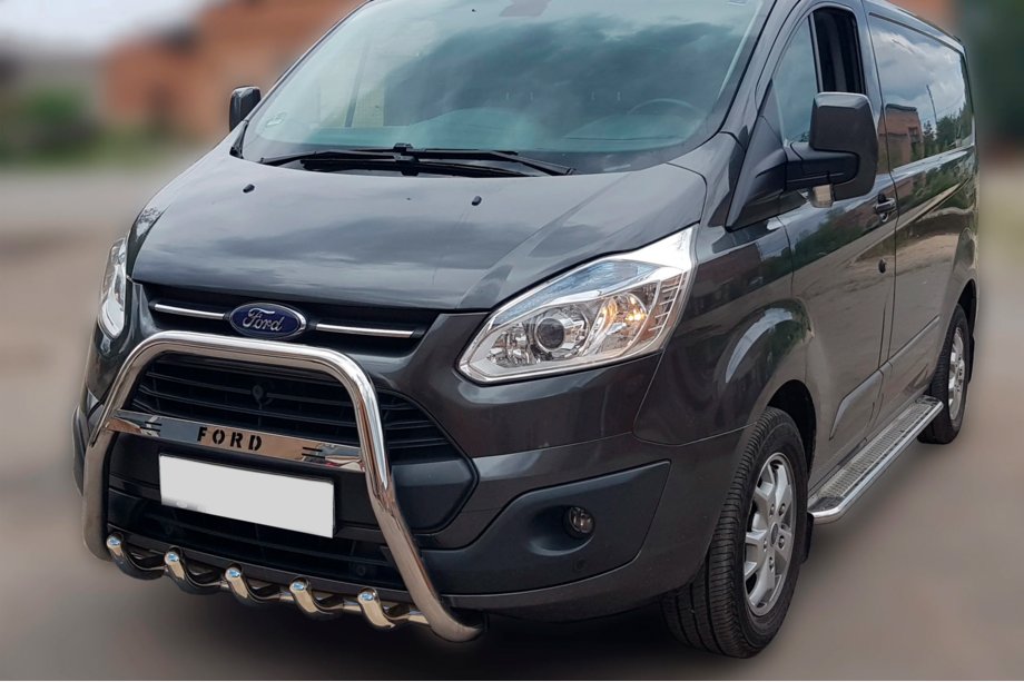 Ford Custom 2013–2022 Predný ochranný rám WT006 F1-56 (nerez) Image