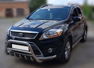 Ford Kuga 2008–2013 Predný ochranný rám (bullbar) WT003-Exclusive (nerez) fotografia 3