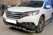 Honda CRV 2012–2016 Predný ochranný rám Shark (nerez) fotografia 2