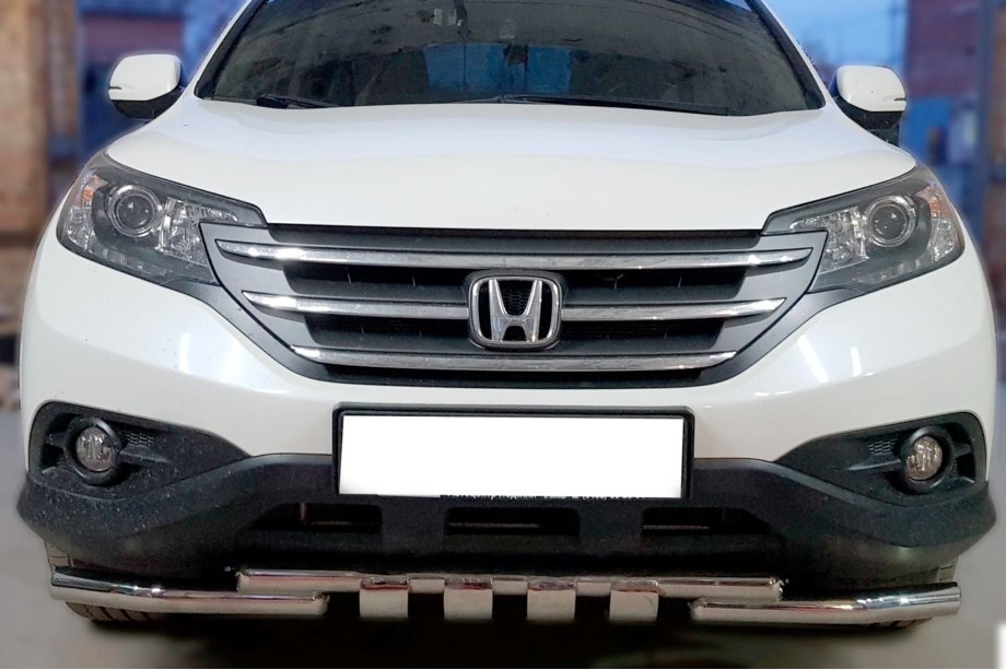 Honda CRV 2012–2016 Predný ochranný rám Shark (nerez) Image