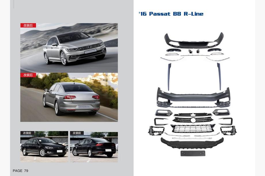 Volkswagen Passat B8 2015–2023 R-Line body kit (pre 2015-2020) Image