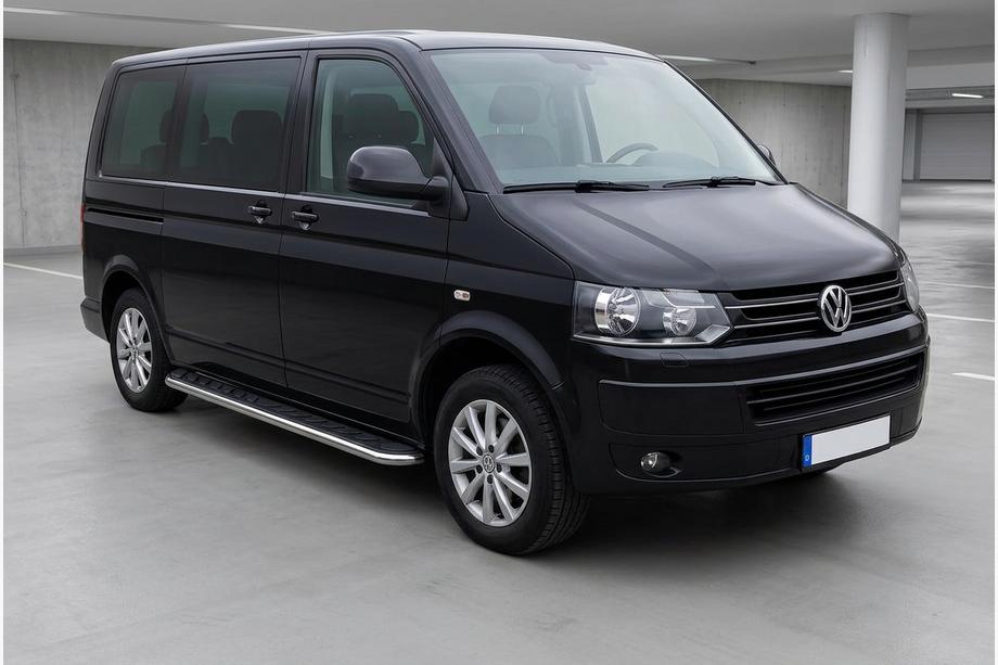 Volkswagen T5 2010–2015 Bočné prahy Maydos V1 (2 ks, hliník ↗ nehrdzavejúca oceľ) Len pre krátky rázvor Image