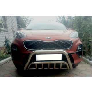 Predný ochranný rám WT002 (nerez) Kia Sportage 2015–2021 fotografia 1
