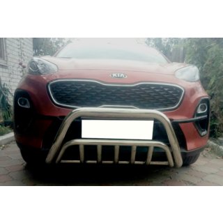 Predný ochranný rám WT002 (nerez) Kia Sportage 2015–2021 fotografia 2