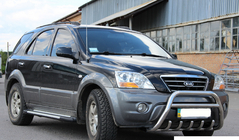 Kia Sorento I BL 2002–2009 Predný ochranný rám WT003-2 (nerez) fotografia 3