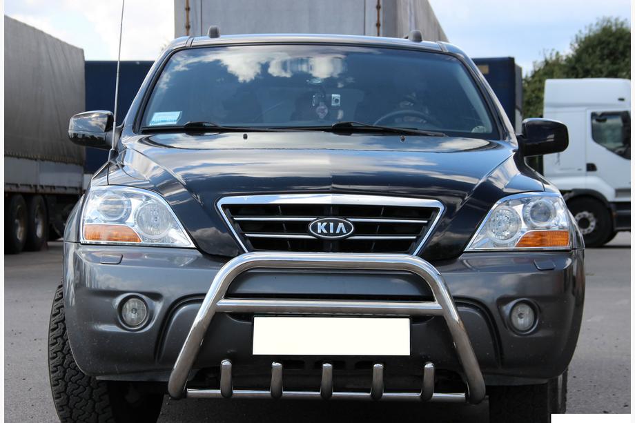 Kia Sorento I BL 2002–2009 Predný ochranný rám WT003-2 (nerez) Image
