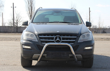 Mercedes ML W164 2005–2011 Predný ochranný rám WT006 (nerez) fotografia 3