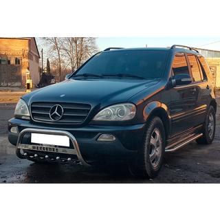 Predný ochranný rám WT004 (nerez) Mercedes ML W163 1997–2005 fotografia 3