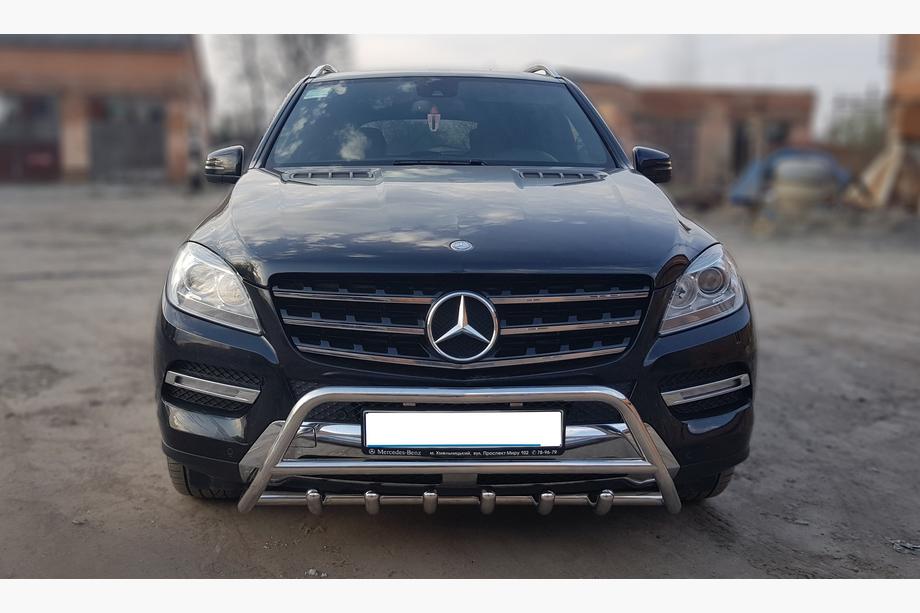 Mercedes GLE/ML class W166 2011–2018 Predný ochranný rám WT003 (nerez) Image