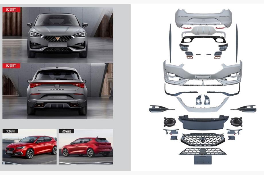 Seat Leon 2020– Sada bodykitu Cupra Image