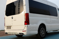 Mercedes Sprinter W907/W910 2018– Zadný nárazník AMG (pre štandardný rázvor, polypropylén) fotografia 5