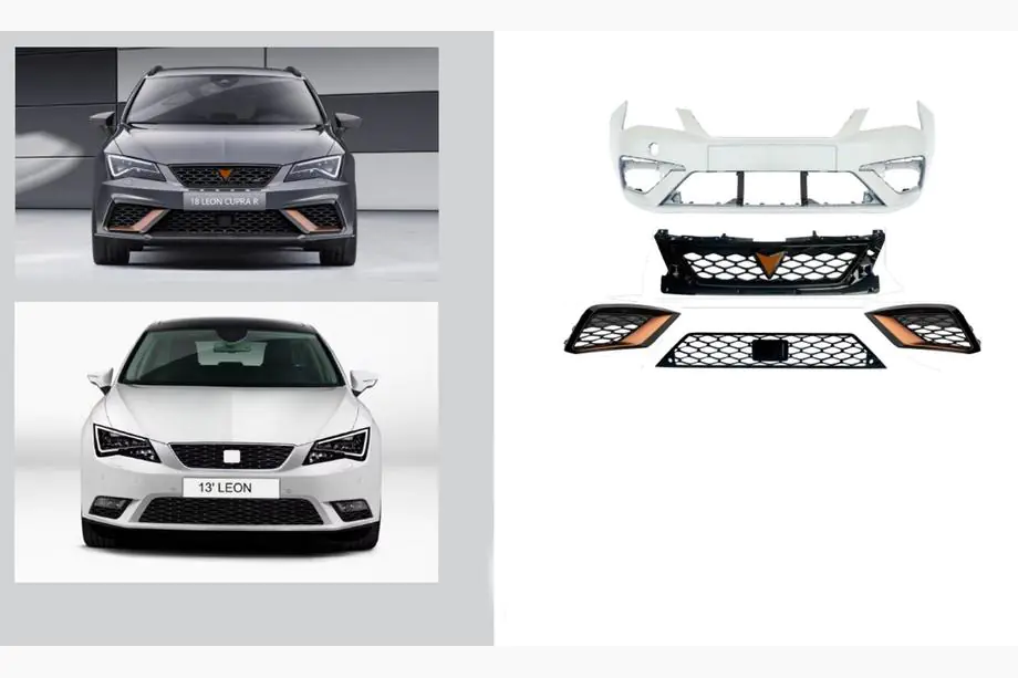 Seat Leon 2013–2020 Faceliftový body kit pre 2017+ Cupra R (pre 2013-2017) Image