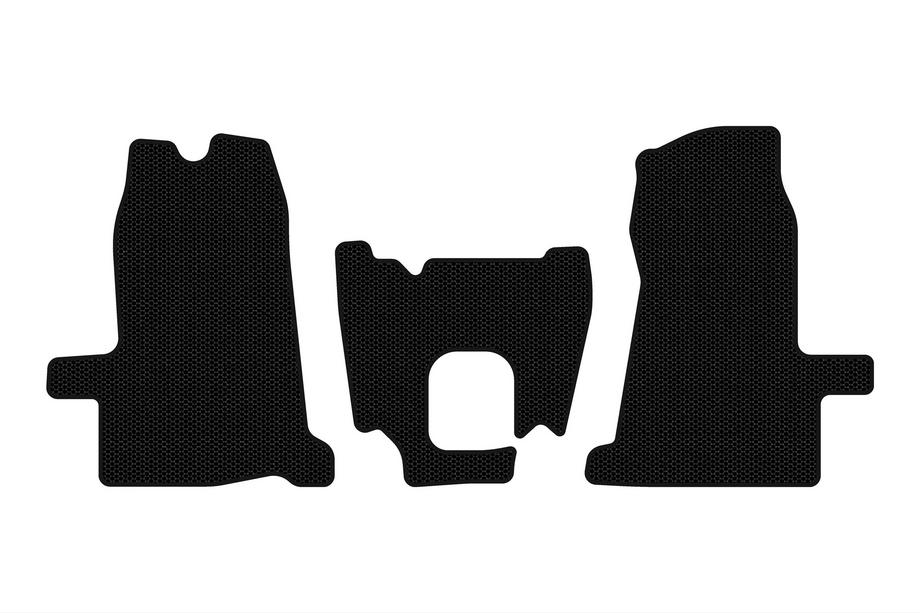 Ford Transit 2000–2014 Gumové koberčeky Carsuit (2000-2006, 1+1, manuálna prevodovka, čierne) Image
