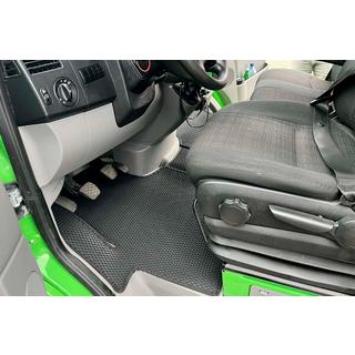 Gumené koberčeky do interiéru Carsuit V1 (Čierne) Volkswagen Crafter 2006–2016 fotografia 1