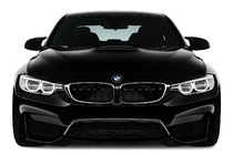 BMW rad 3 F30/F31 2012–2019 M-Look obličkové mriežky (pre F80, lesklá čierna s chrómovým lemom) fotografia 1